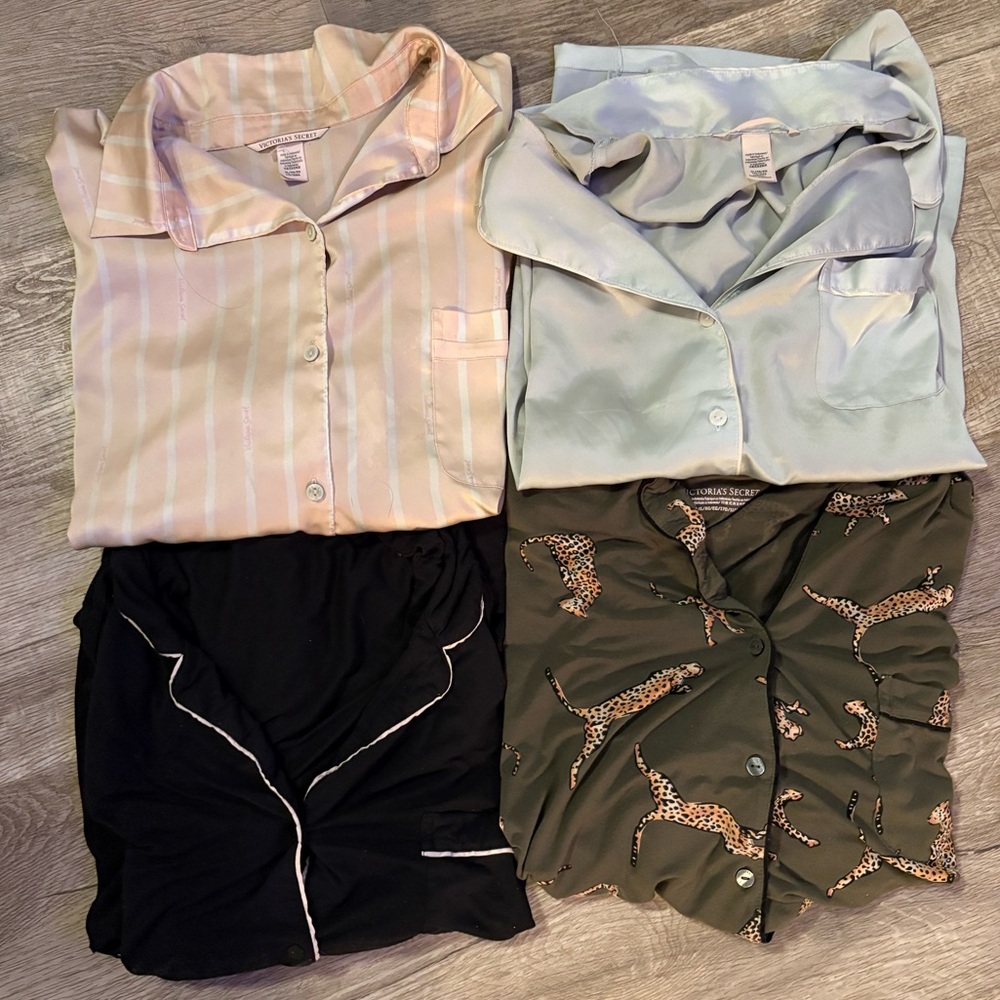 Set of 4 Victoria's Secret Pajama Tops